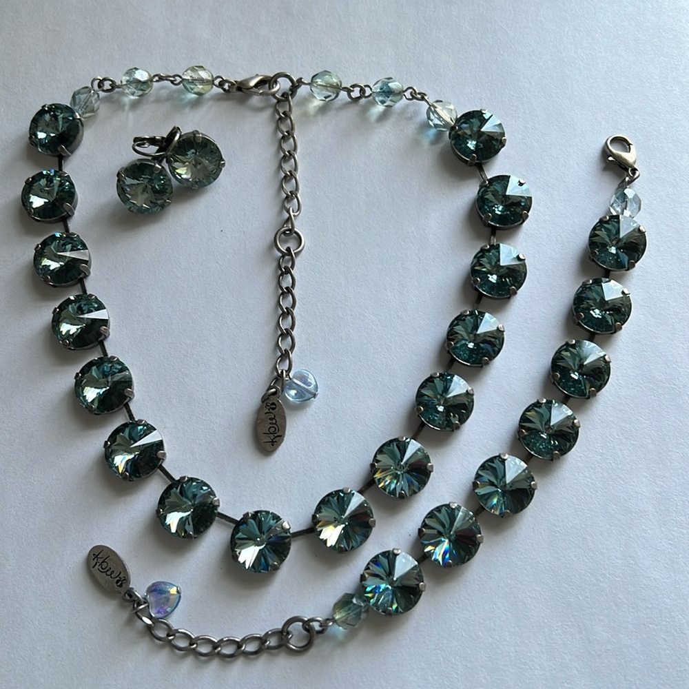 Crystal Necklace, Bracelet & Earring Set